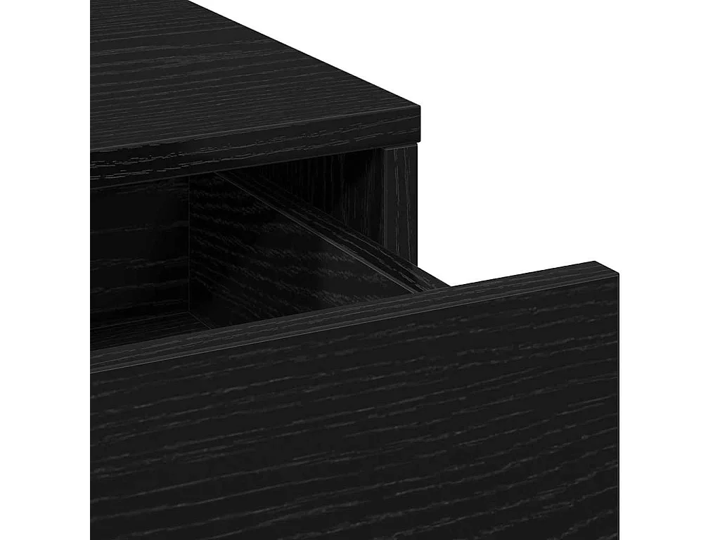Mobile alto in rovere nero 40 x 41 x 135 cm in legno ingegnerizzato