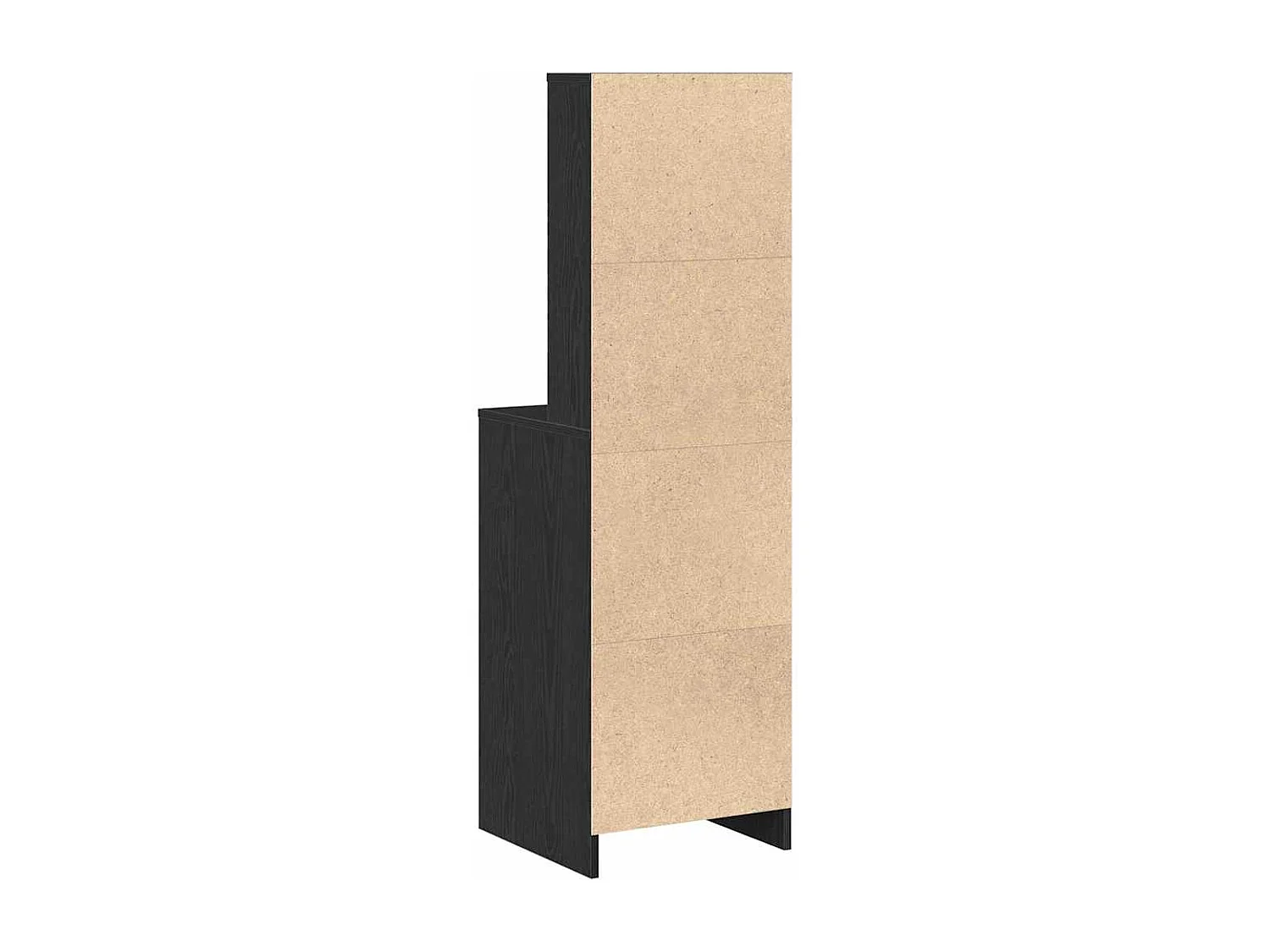 Mobile alto in rovere nero 40 x 41 x 135 cm in legno ingegnerizzato