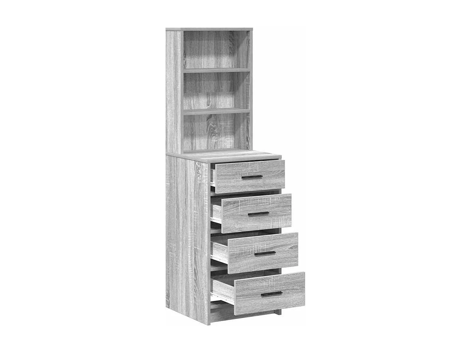 Piano del mobile Sonoma Grey 40 x 41 x 135 cm in legno ingegnerizzato