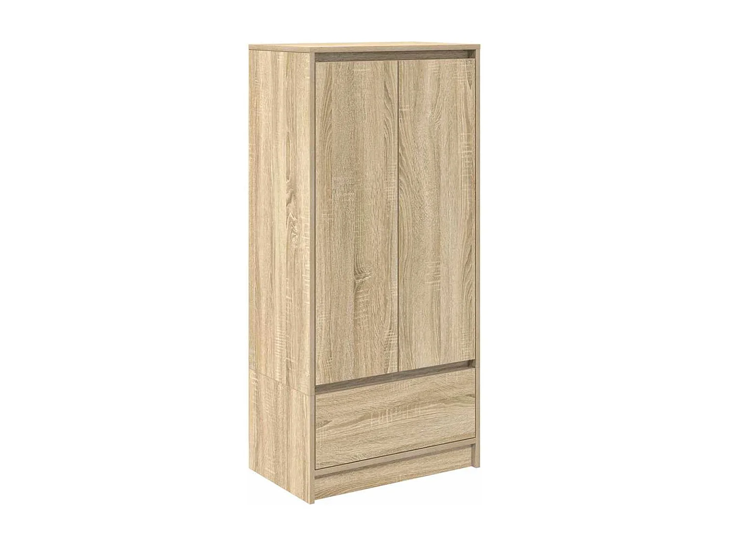 Schubladenschrank aus Sonoma-Eiche, 55,5 x 34 x 119,5 cm, Holzwerkstoff