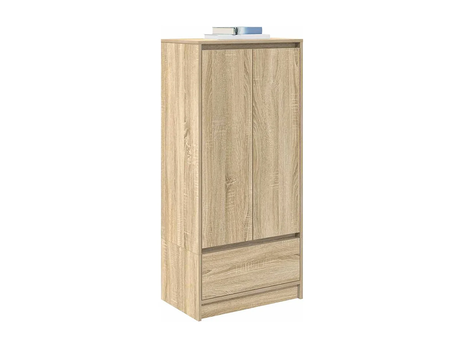 Schubladenschrank aus Sonoma-Eiche, 55,5 x 34 x 119,5 cm, Holzwerkstoff