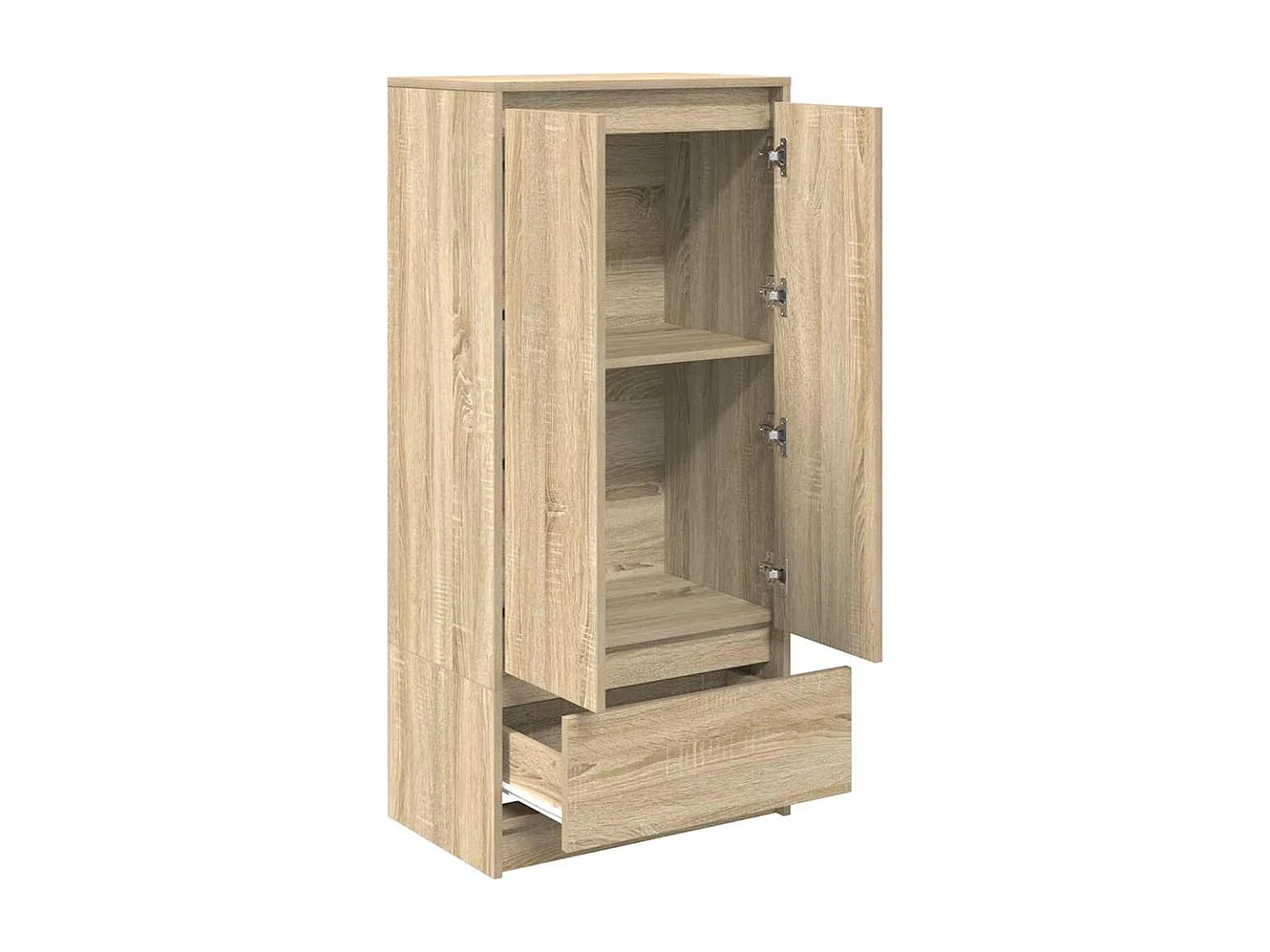 Schubladenschrank aus Sonoma-Eiche, 55,5 x 34 x 119,5 cm, Holzwerkstoff