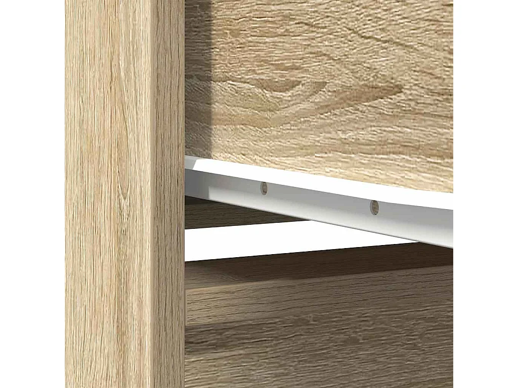 Schubladenschrank aus Sonoma-Eiche, 55,5 x 34 x 119,5 cm, Holzwerkstoff