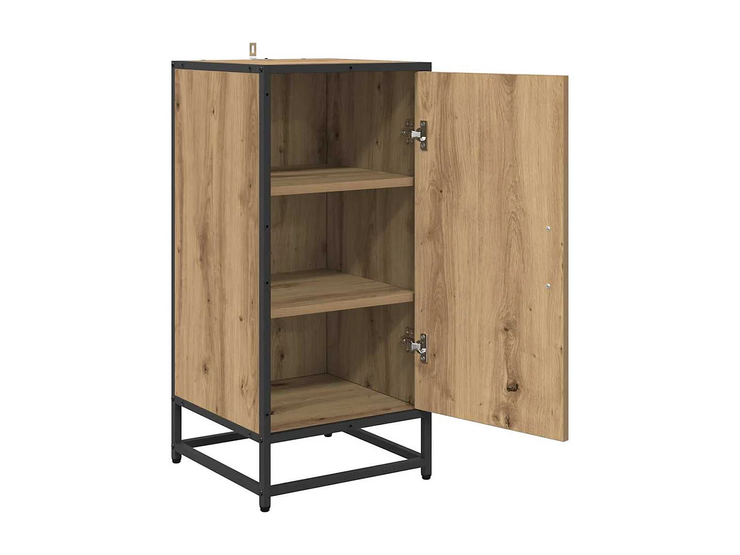 Credenza in rovere realizzata a mano 35 x 35,5 x 76 cm Legno ingegnerizzato