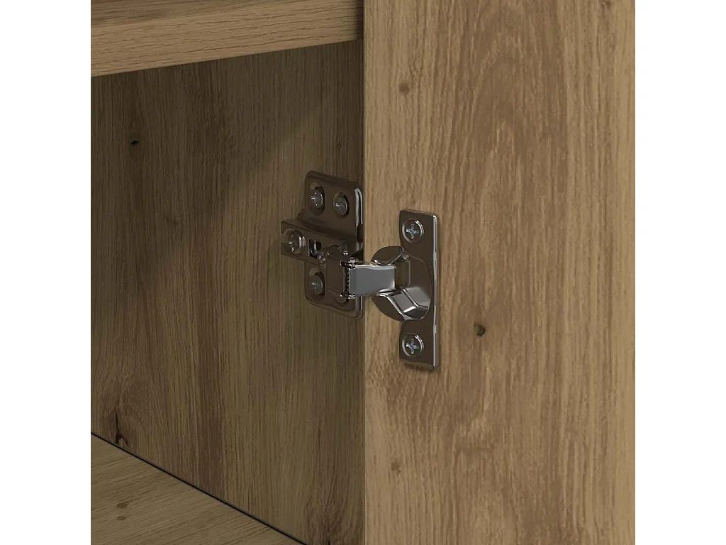 Credenza in rovere realizzata a mano 35 x 35,5 x 76 cm Legno ingegnerizzato