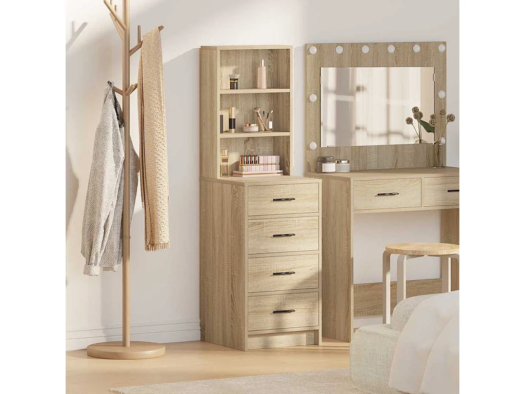 Mobile alto in rovere Sonoma 40 x 41 x 135 cm in legno ingegnerizzato