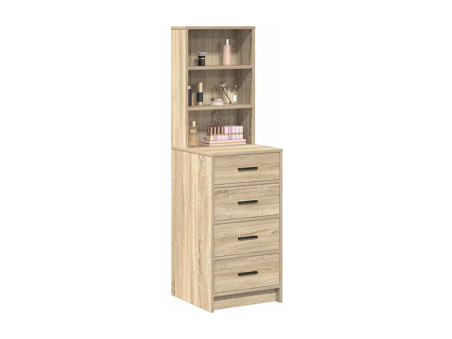 Mobile alto in rovere Sonoma 40 x 41 x 135 cm in legno ingegnerizzato