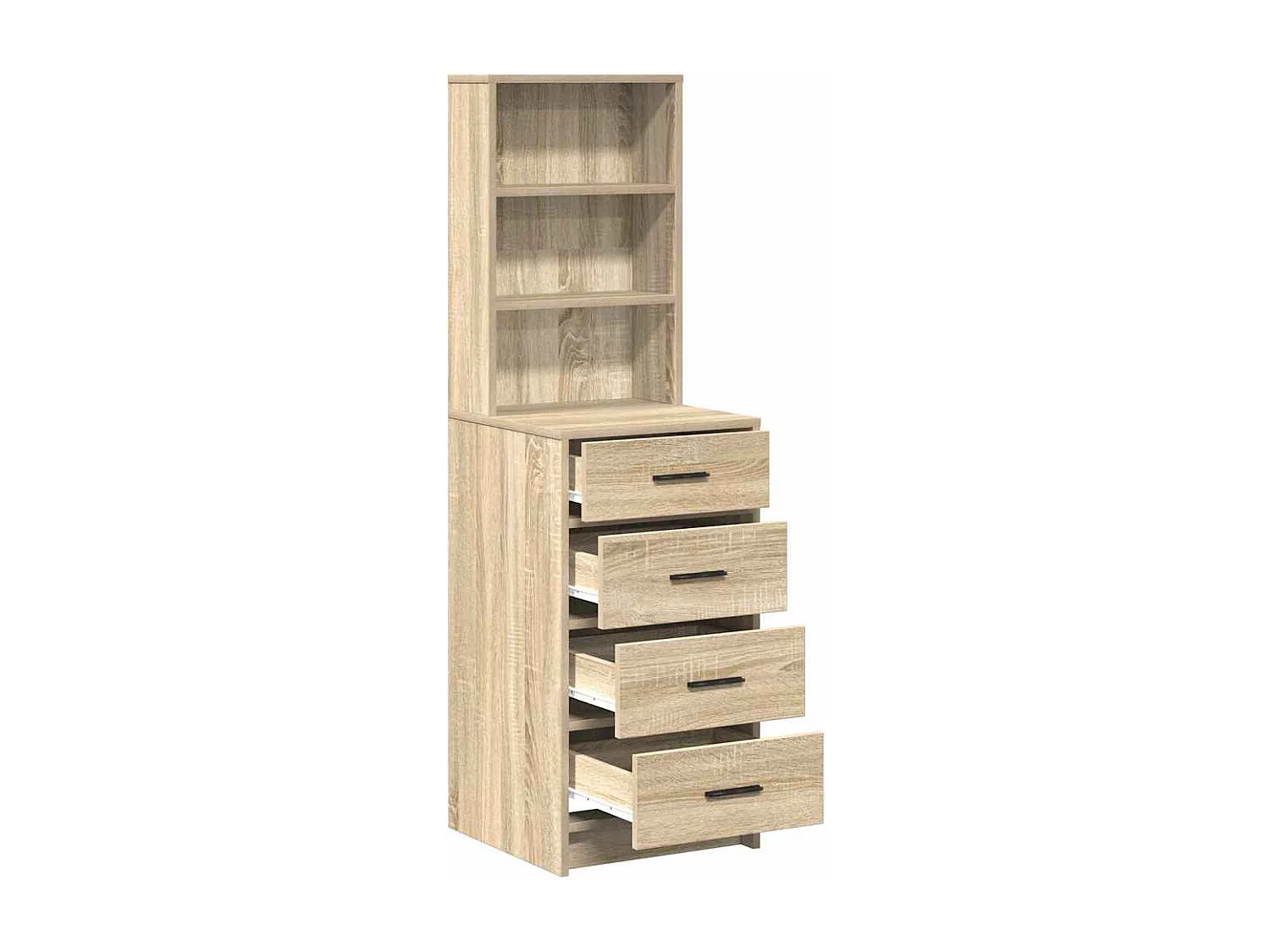 Mobile alto in rovere Sonoma 40 x 41 x 135 cm in legno ingegnerizzato