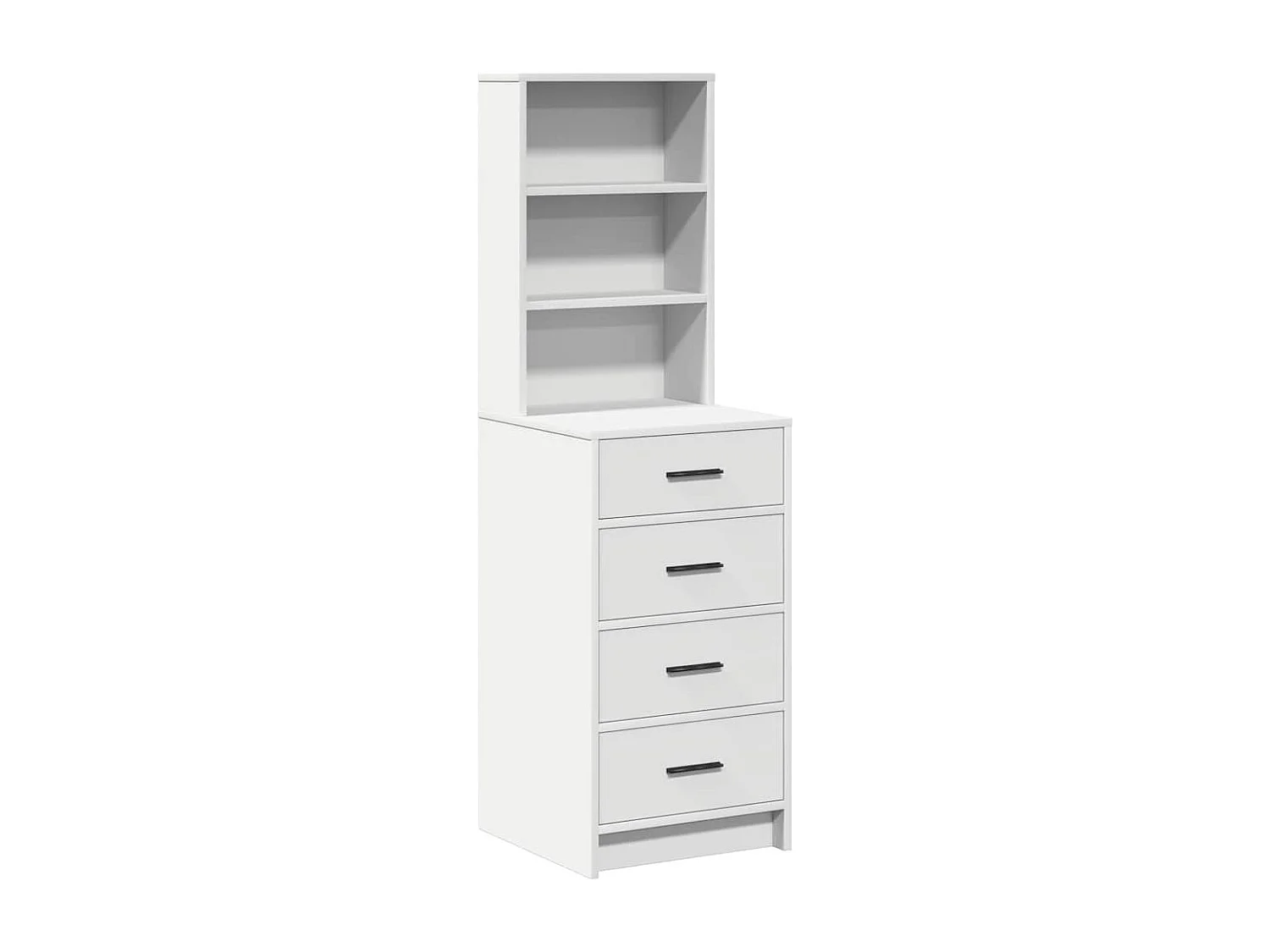 Piano del mobile bianco 40 x 41 x 135 cm in legno ingegnerizzato