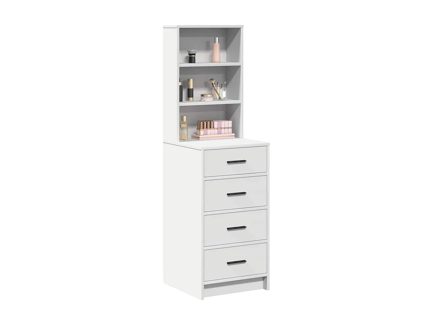 Piano del mobile bianco 40 x 41 x 135 cm in legno ingegnerizzato