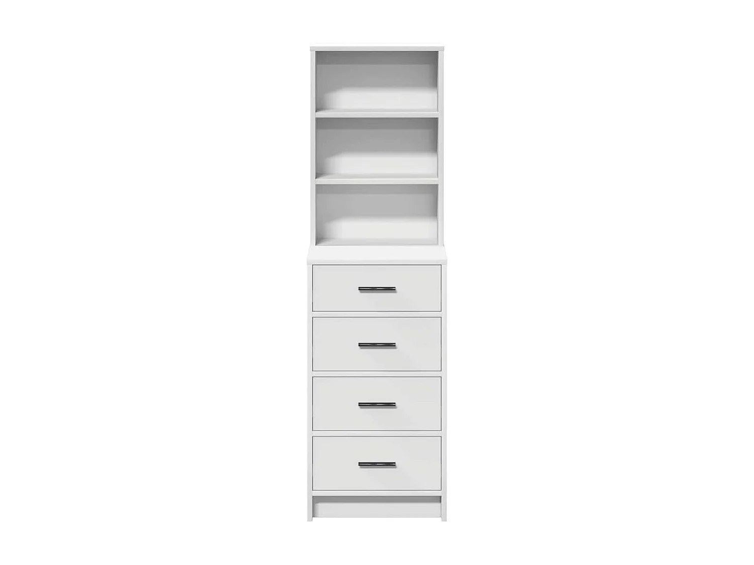 Piano del mobile bianco 40 x 41 x 135 cm in legno ingegnerizzato