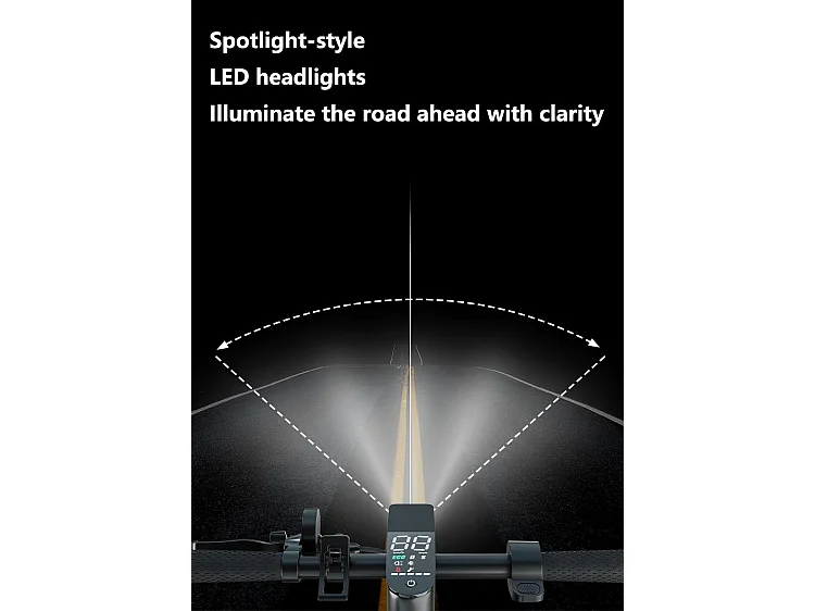 Trottinette Électrique Pliable T1 350W, Batterie 36V 10.4Ah, Vitesse 25–30 km/h, Autonomie 25–30 km, Roues 8.5", Charge 120 kg, Frein Disque, IPX5