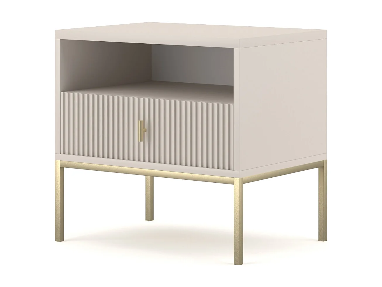 Nachtkastje Maggiore kasjmier / goud / goud