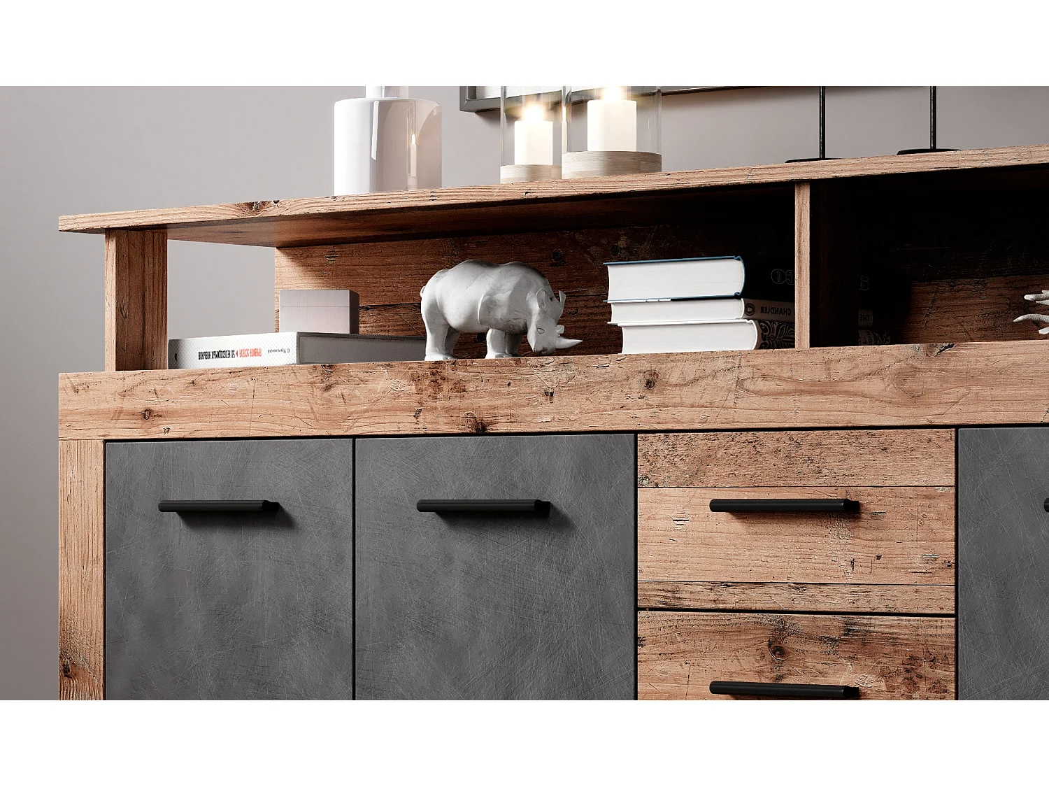 Commode Luna XXL old style dark/ matera