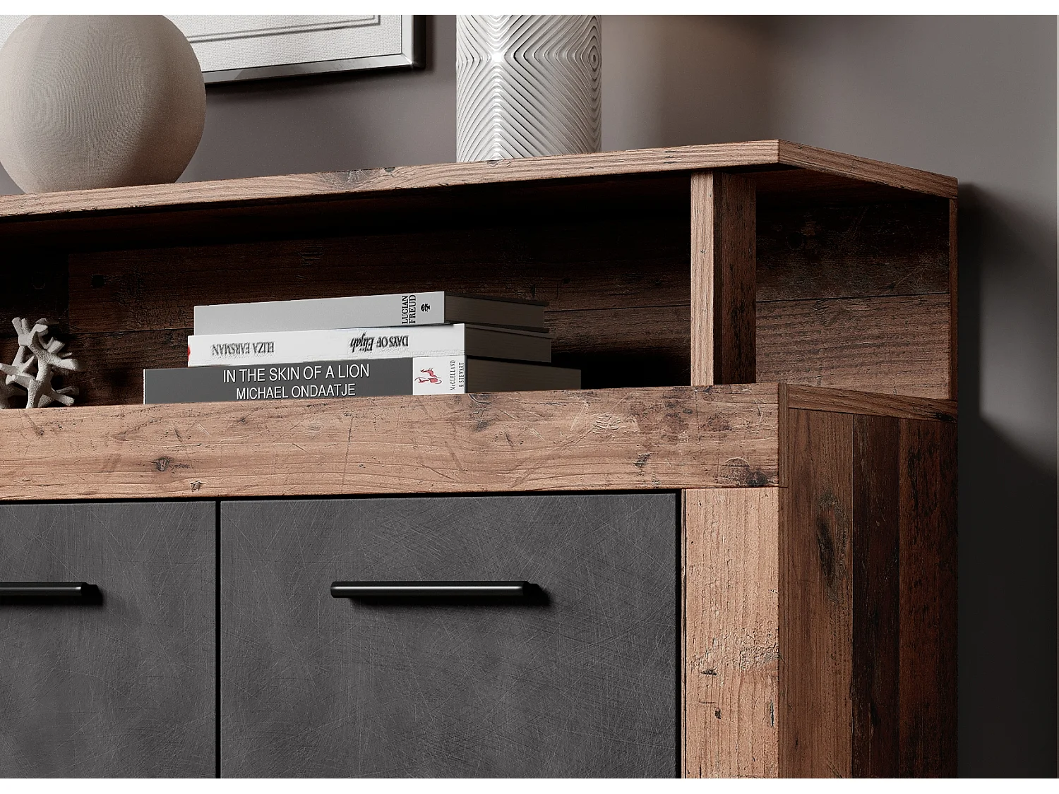 Commode Luna XXL old style dark/ matera