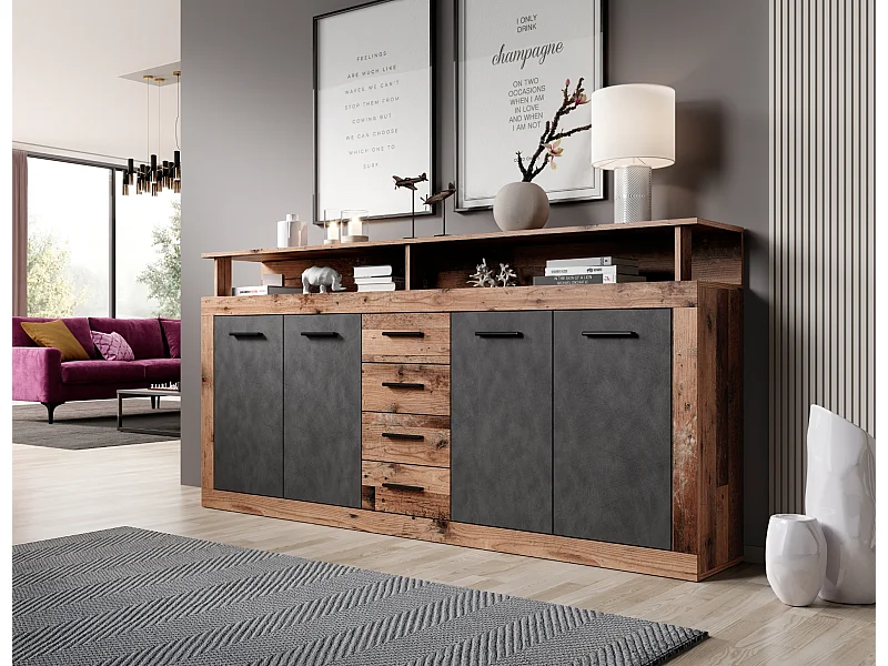 Commode Luna XXL old style dark/ matera