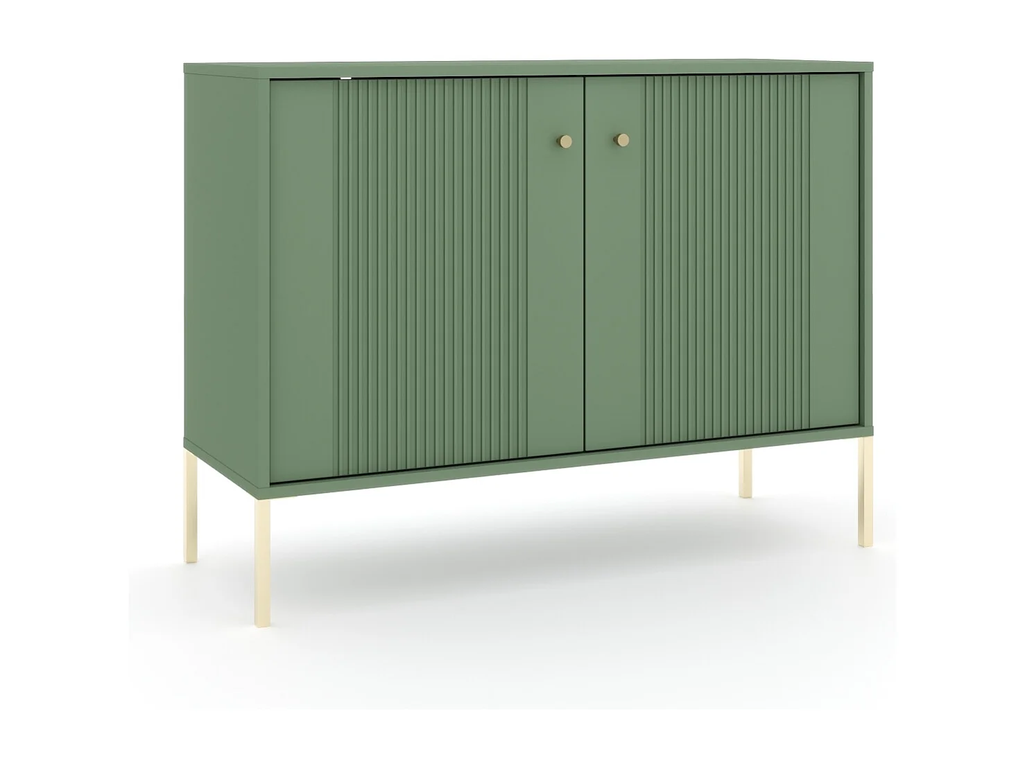 Commode Iseo 2D rookgroen / goud / goud