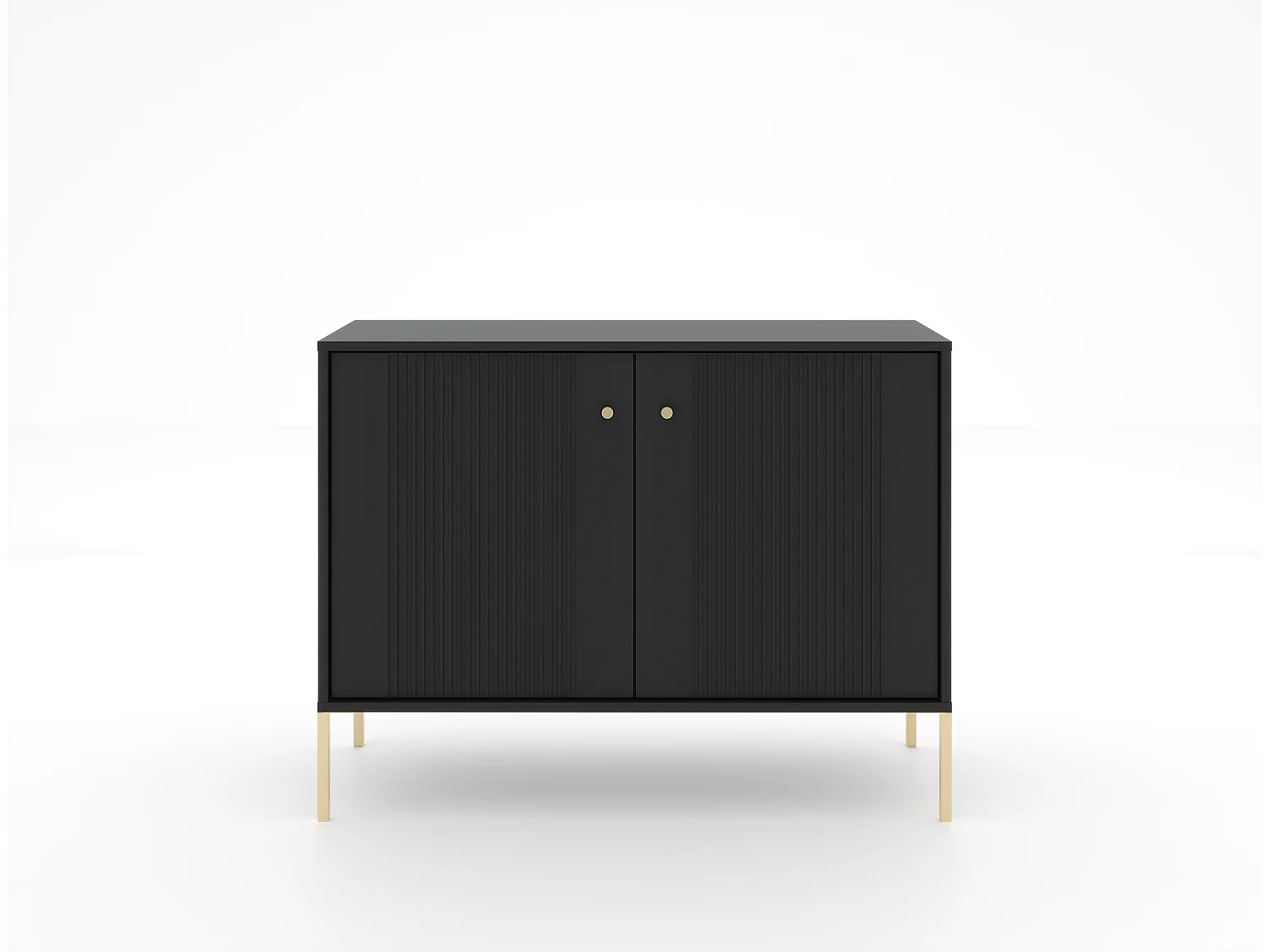 Commode Iseo 2D Zwart /goud/goud