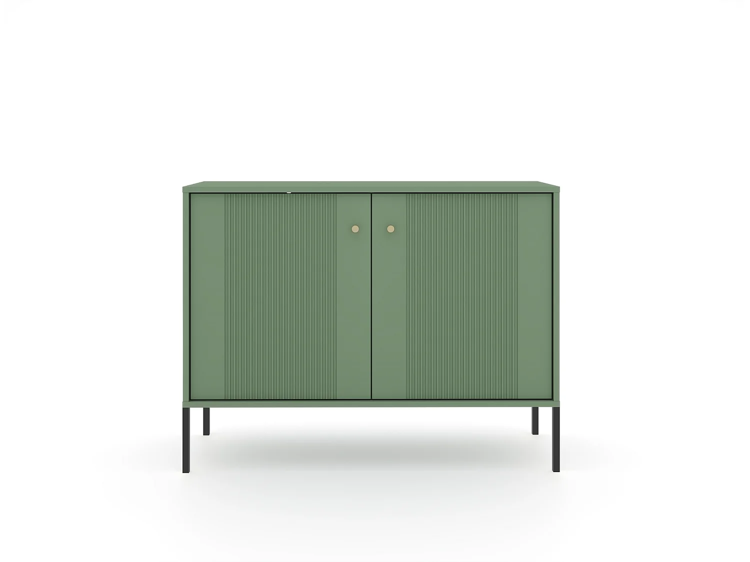 Commode Iseo 2D rookgroen / zwart / goud