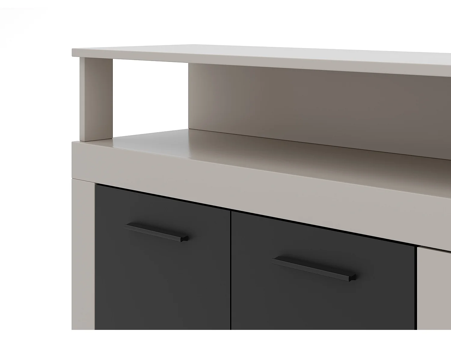 Commode Luna XXL 4P4T Cachemire / Noir