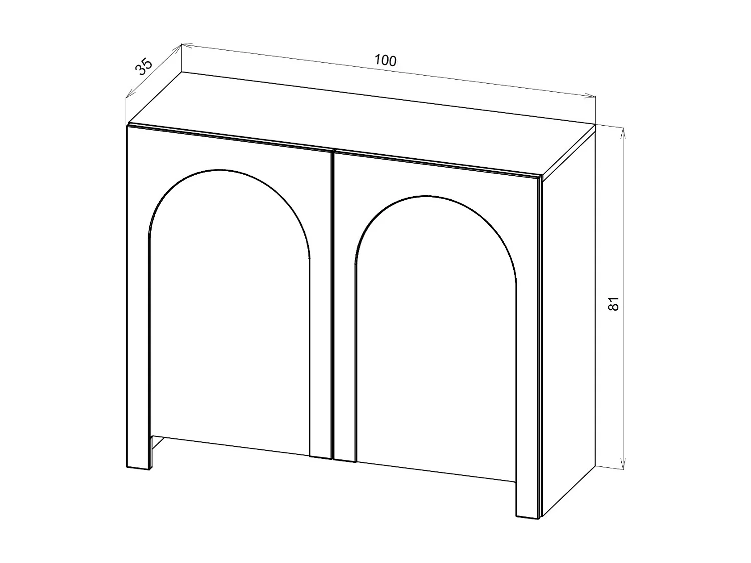 Commode Arco 2P Cachemire