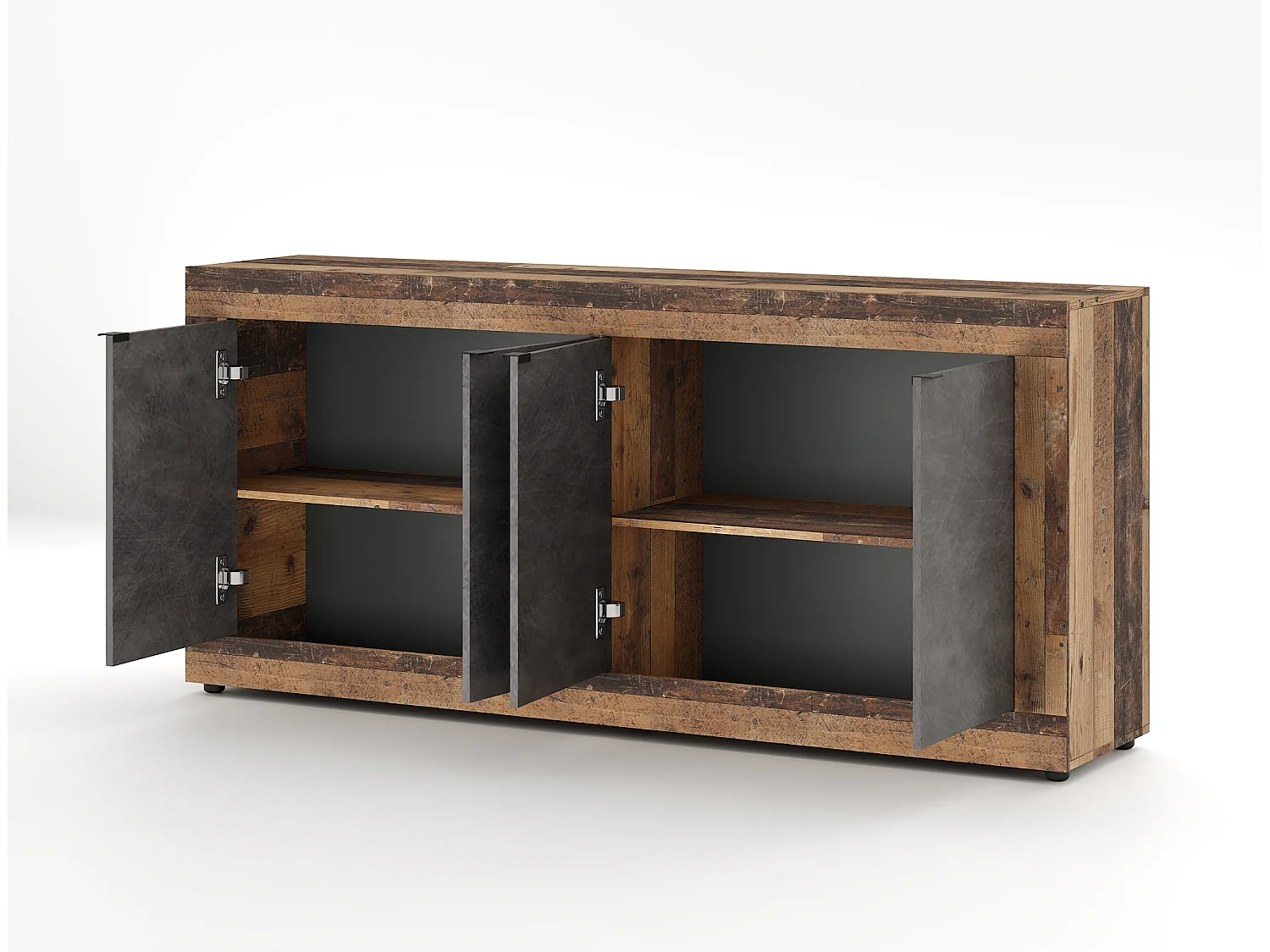 Commode Lunea 4D old style dark / matera