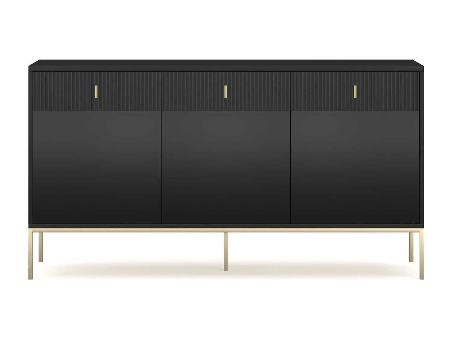 Commode Maggiore 3D3L Zwart/Goud/Goud