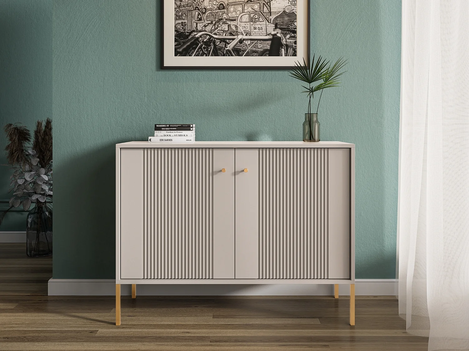 Commode Iseo 2D Kasjmier/goud/goud