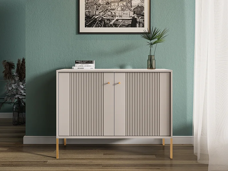 Commode Iseo 2P Cachemire/doré/doré