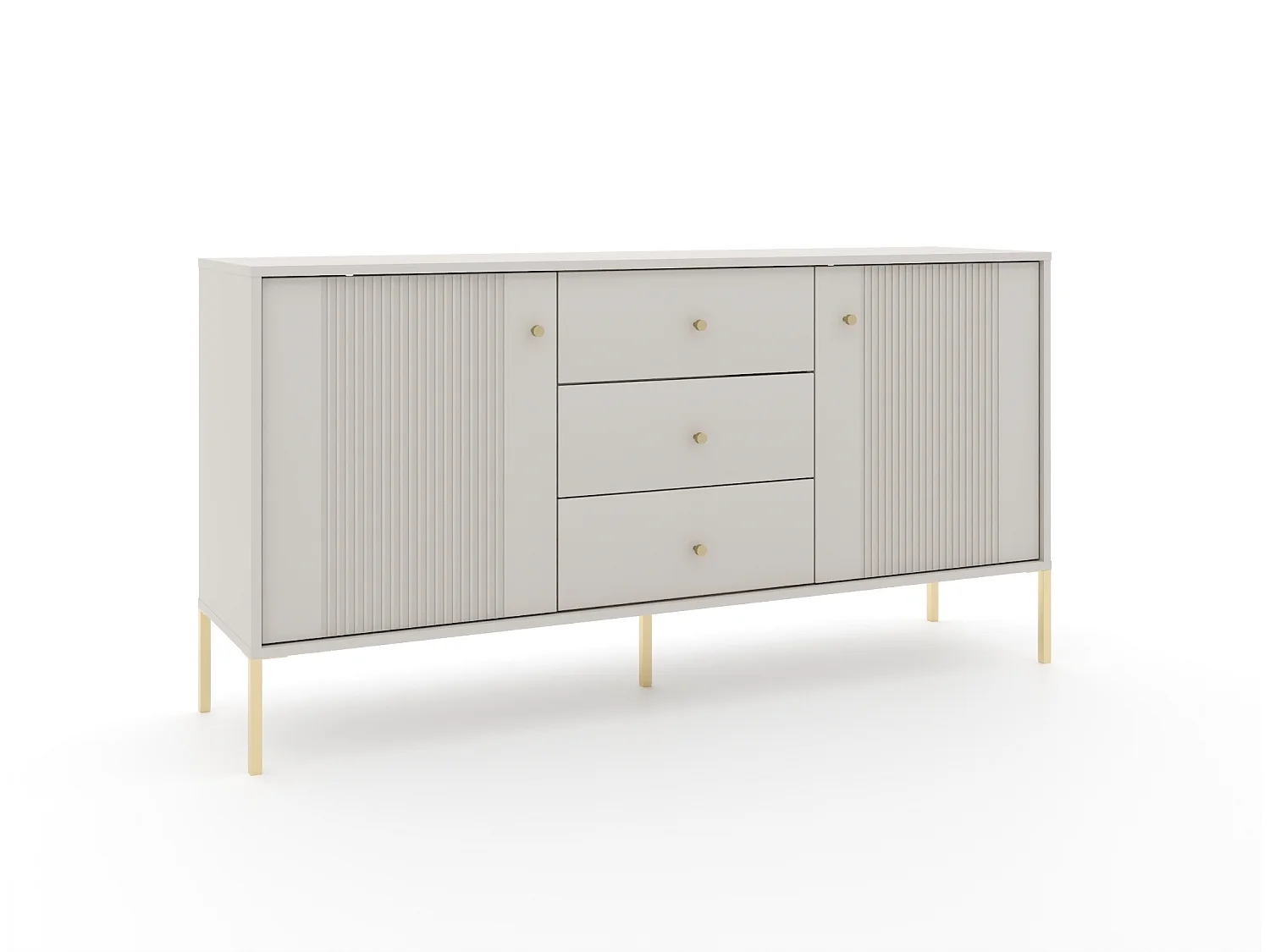 Cassettiera Iseo 2A3C Cashmere/oro/oro