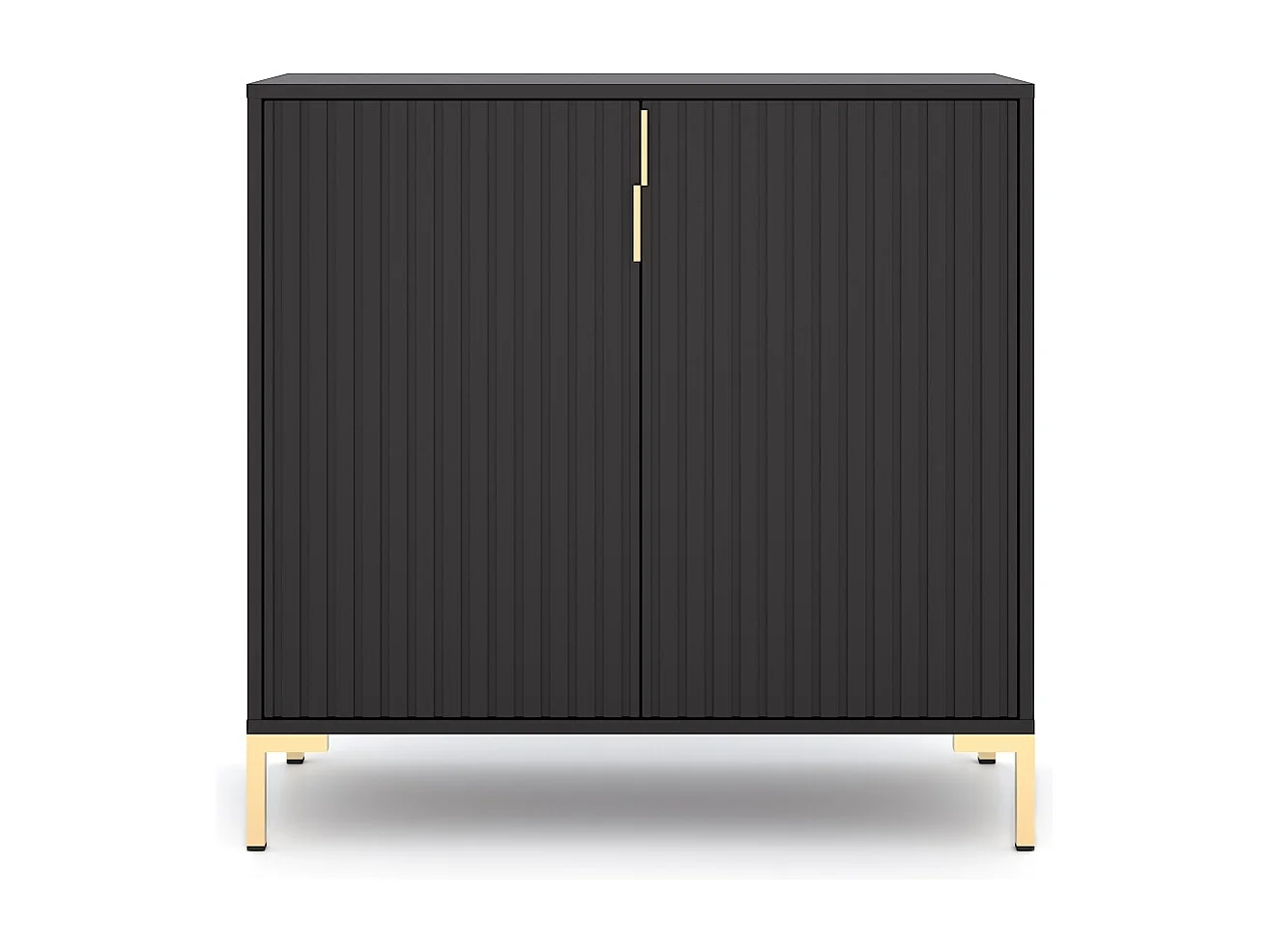 Commode Flinn FL06 2P noir / noir mat