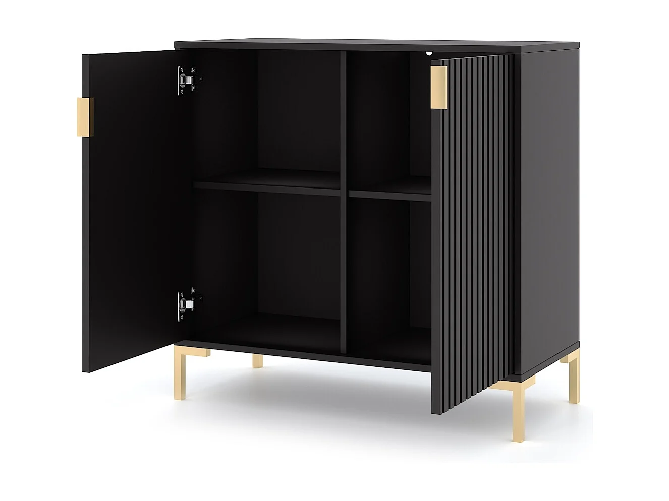 Commode Flinn FL06 2P noir / noir mat