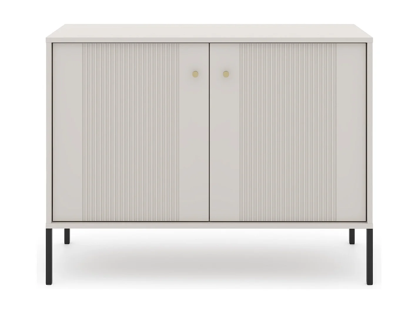 Commode Iseo 2D kasjmier / zwart / goud