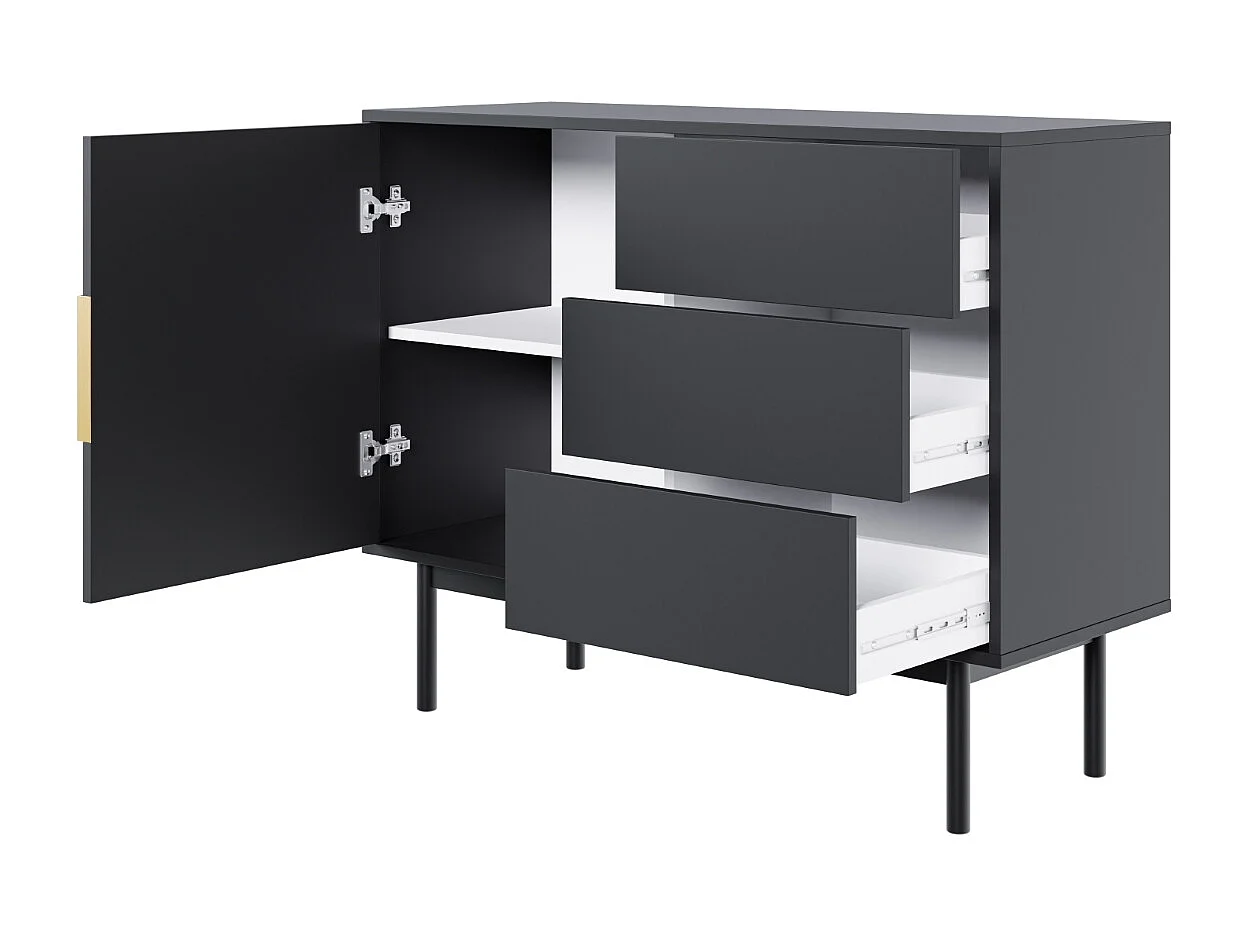 Commode Viva 1D3S Noire