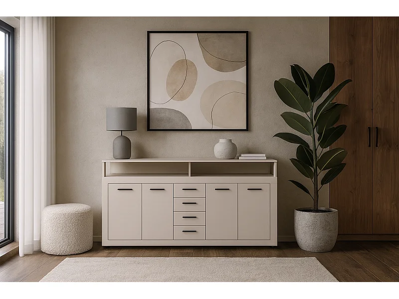 Commode Luna XXL 4P4T Cachemire / Cachemire