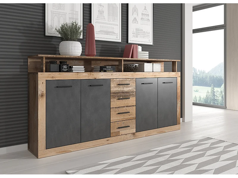 Commode Luna XXL 4P4T old style light/ matera