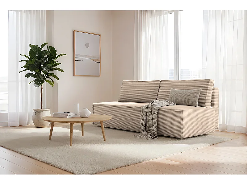 Sofa Kanapa LUNA z funkcją spania kolor cappuccino