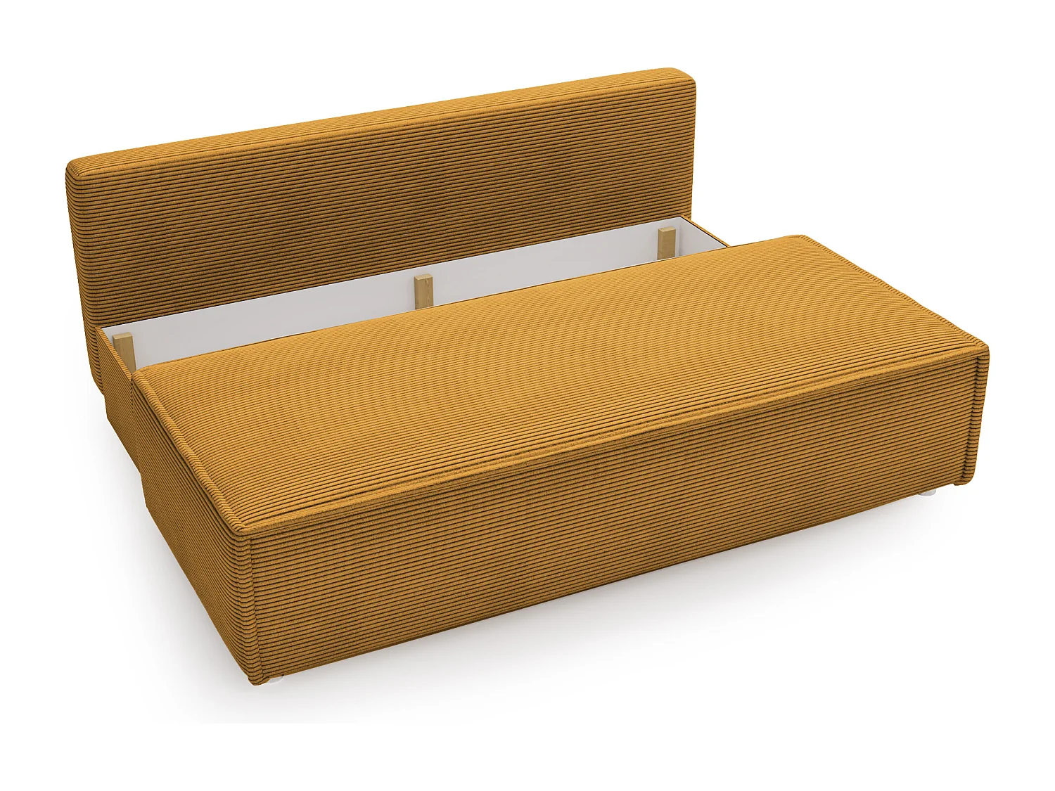 Sofa Kanapa LUNA z funkcją spania kolor musztardowa