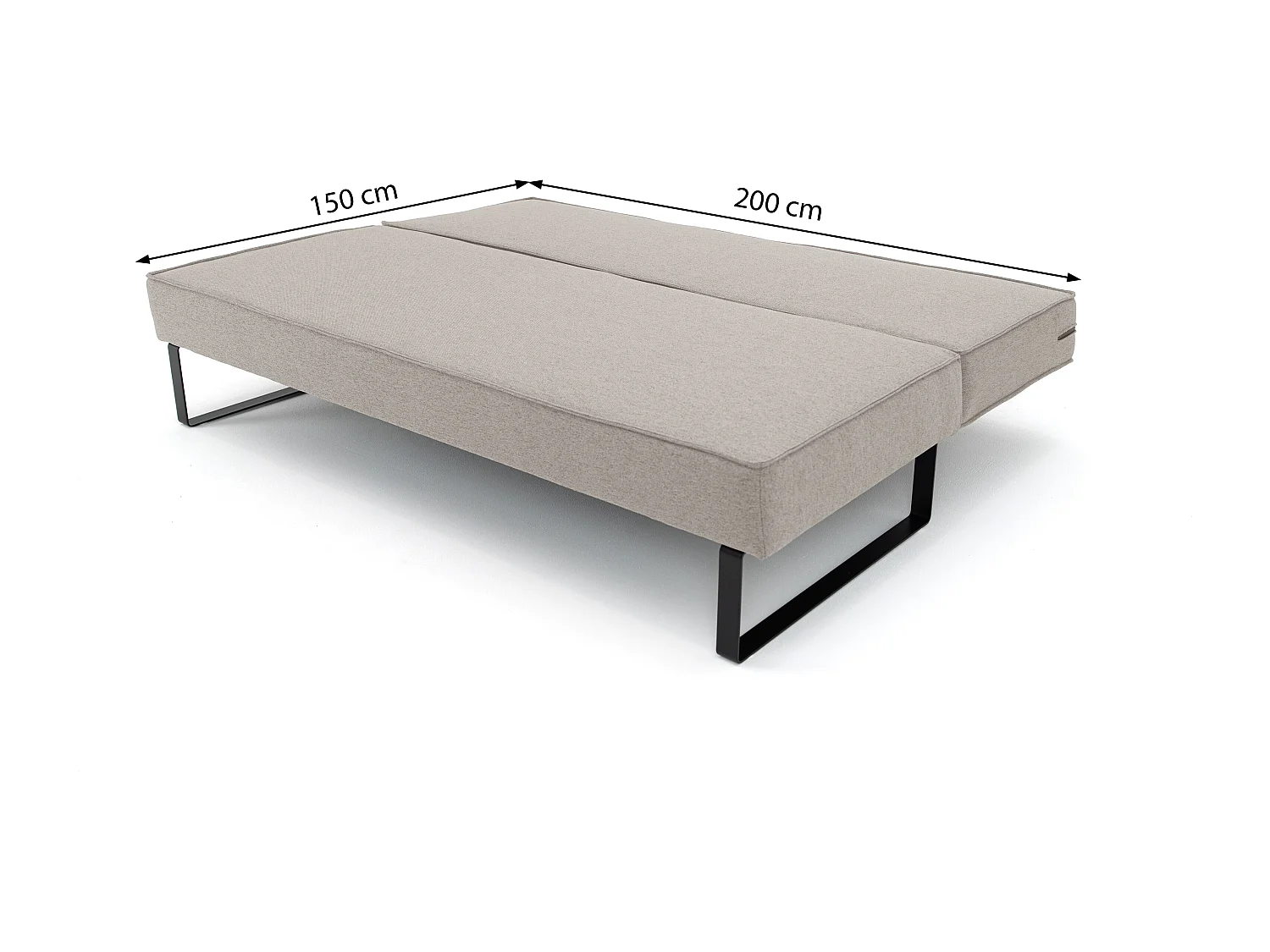 Sofa Nomi 3 osobowa Tkanina Faro 01 Jasny Szary