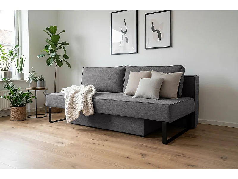 Sofa Nomi 3 osobowa Tkanina Faro 23 Szary