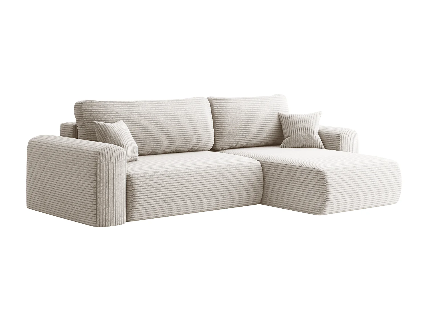 Uniwersalny narożnik z funkcją spania, do salonu, CAPRI L, beżowy