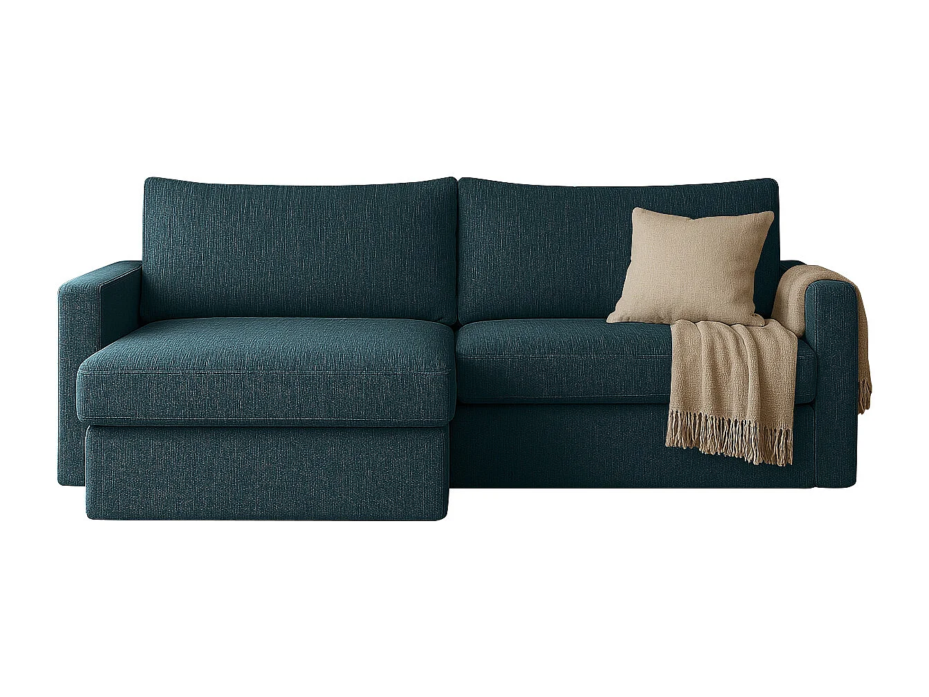 Uniwersalny narożnik Faro Mini z funkcją spania, do salonu, Faro, niebieski