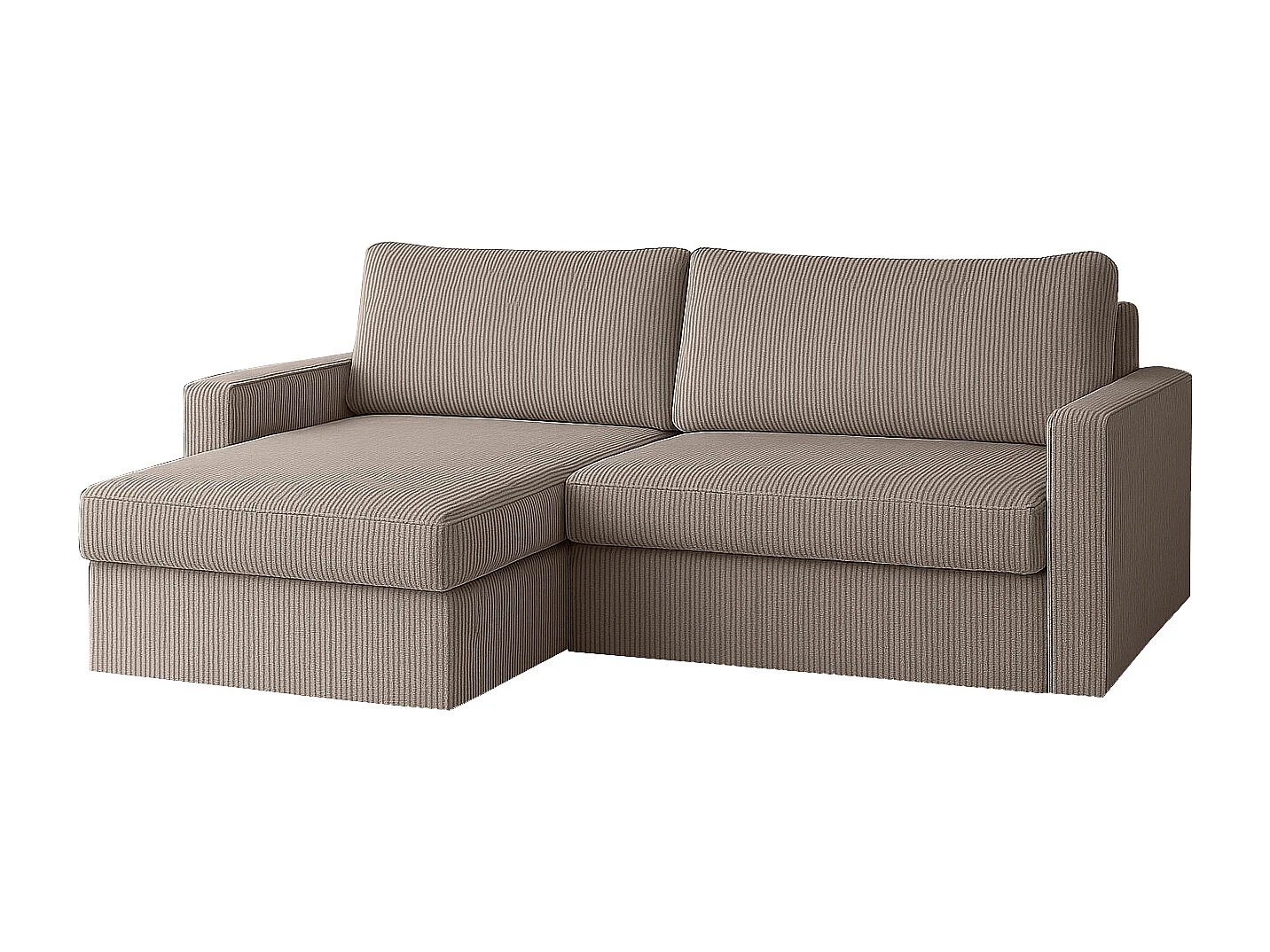 Uniwersalny narożnik Faro Mini z funkcją spania, do salonu, Poso cappuccino