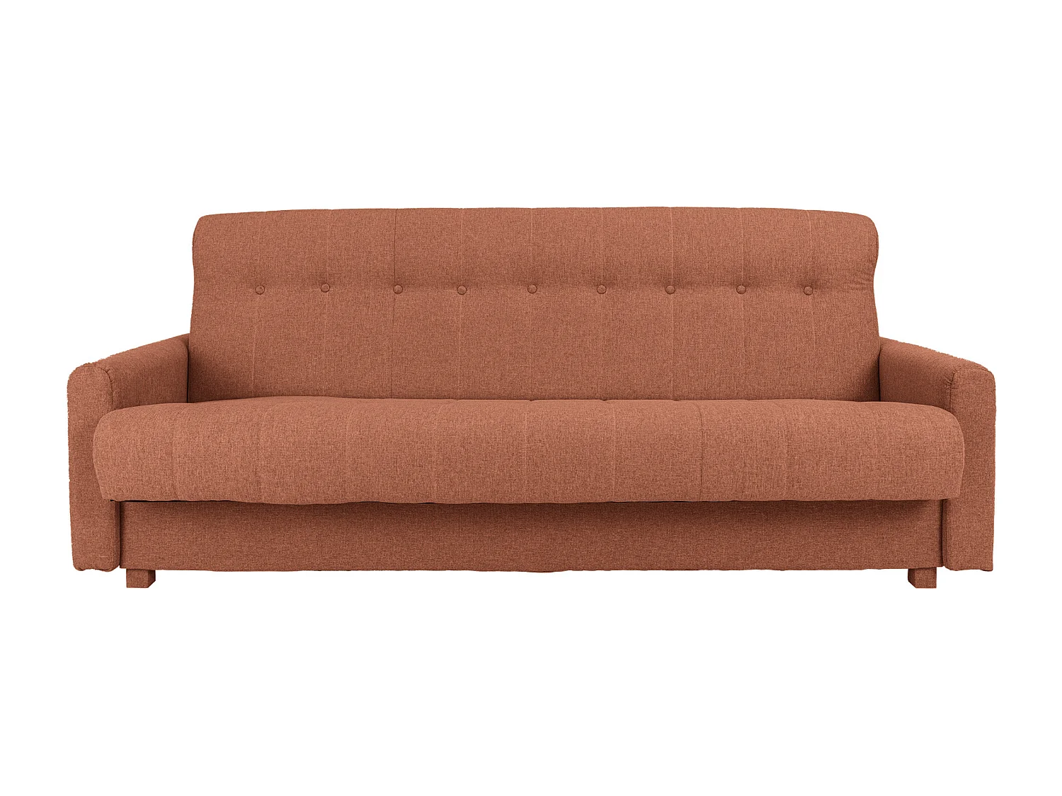 Wersalka Herbi z funkcją spania, do salonu, tkanina Herbi, ceglany