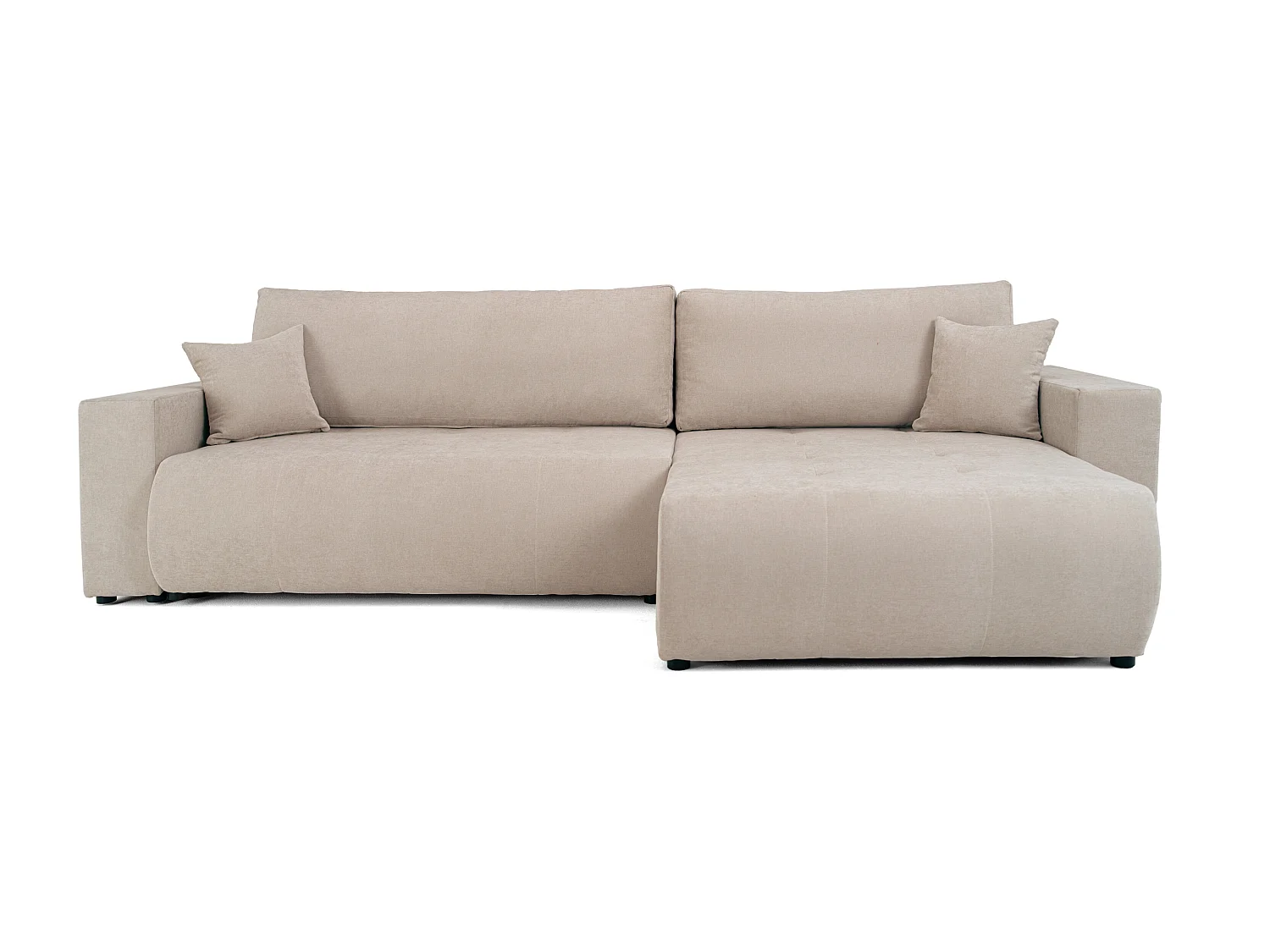 Uniwersalny narożnik do salonu Kora - tkanina Wind, niebieski