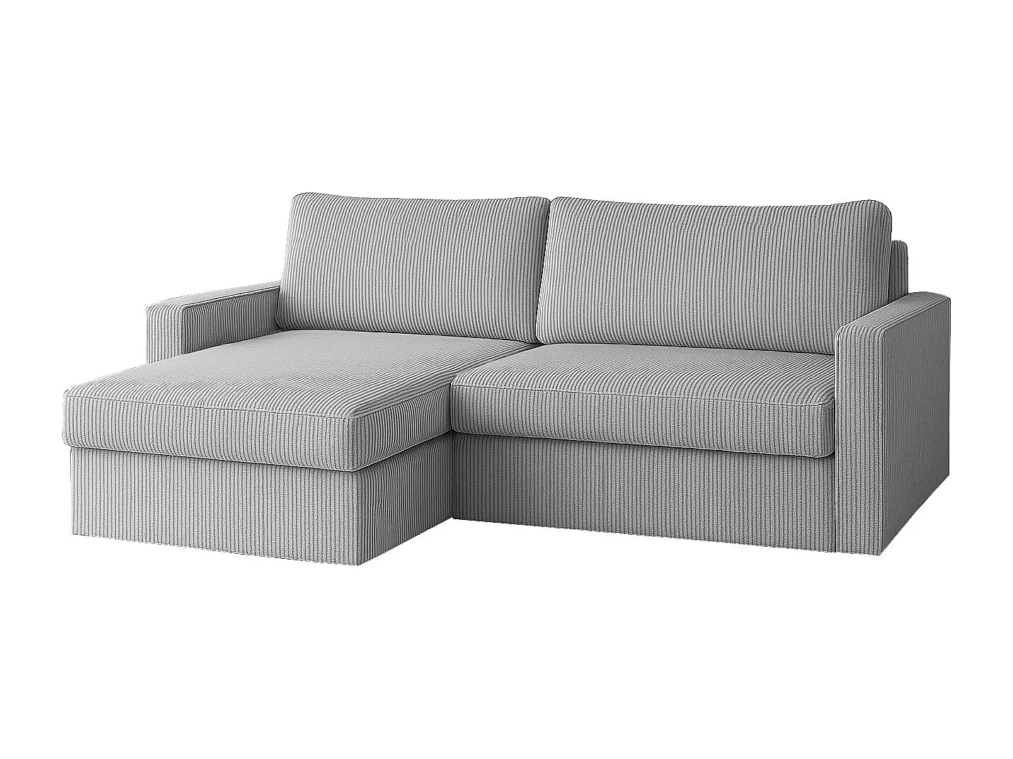 Uniwersalny narożnik Faro Mini z funkcją spania, do salonu, Poso jasnoszary