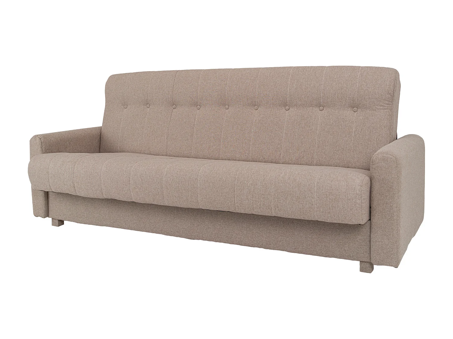 Wersalka Herbi z funkcją spania, do salonu, tkanina Herbi, ciemnobeżowy