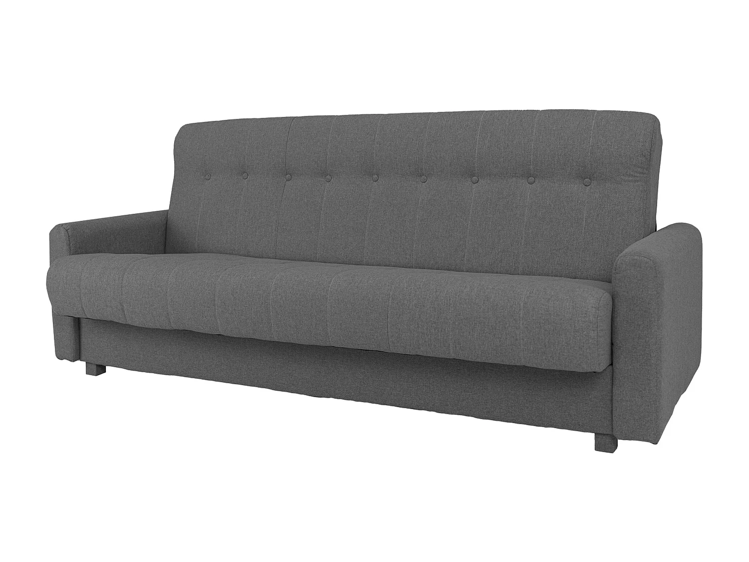 Wersalka Herbi z funkcją spania, do salonu, tkanina Herbi, ciemnoszary