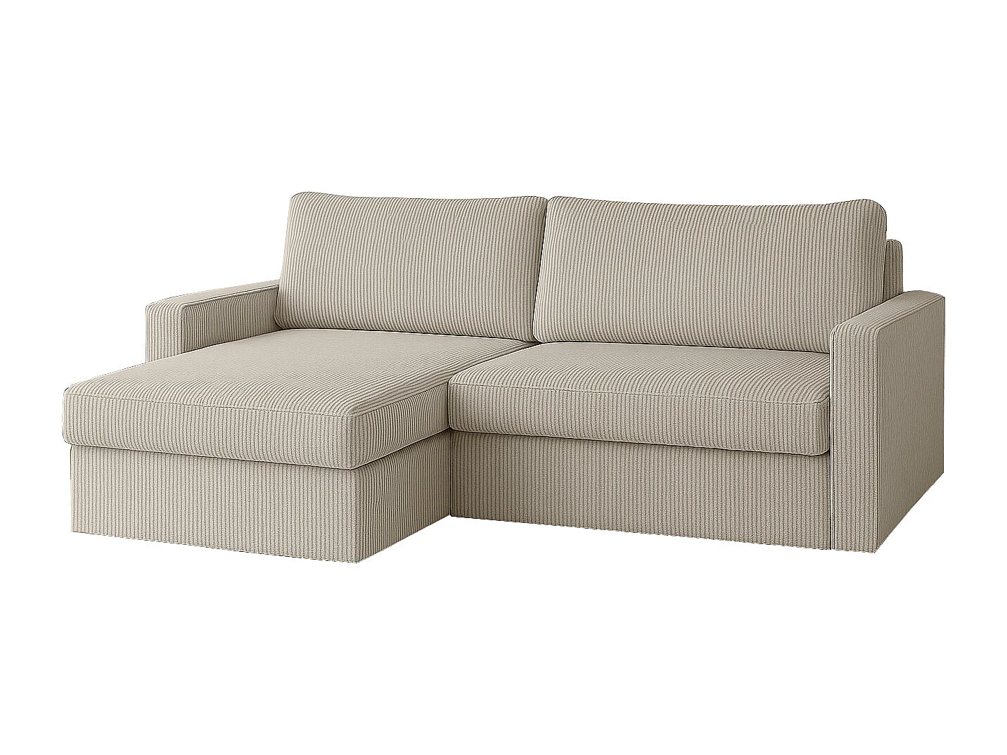 Uniwersalny narożnik Faro Mini z funkcją spania, do salonu, Poso, beż