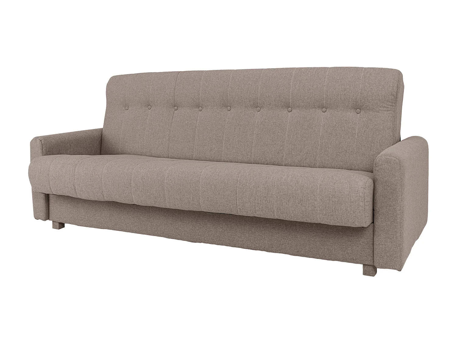 Wersalka Herbi z funkcją spania, do salonu, tkanina Herbi, szarobrązowy